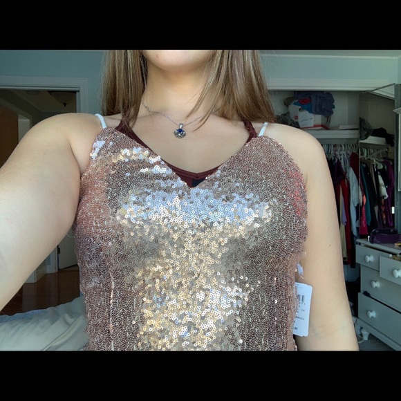 Windsor Rose Gold Sequins dress - Picture 3 of 5